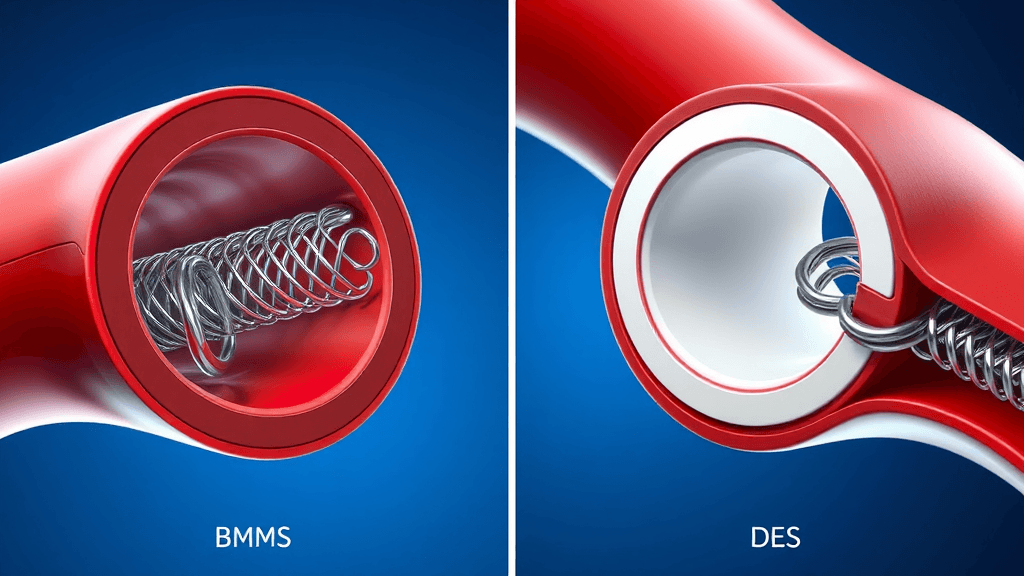 Perbedaan Stent Bersalut Obat DES dan Logam Biasa BMS